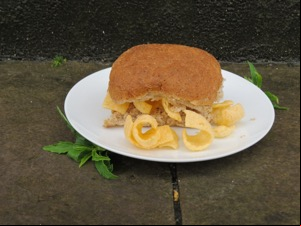 Roll with Quavers within and alongside on a pavement